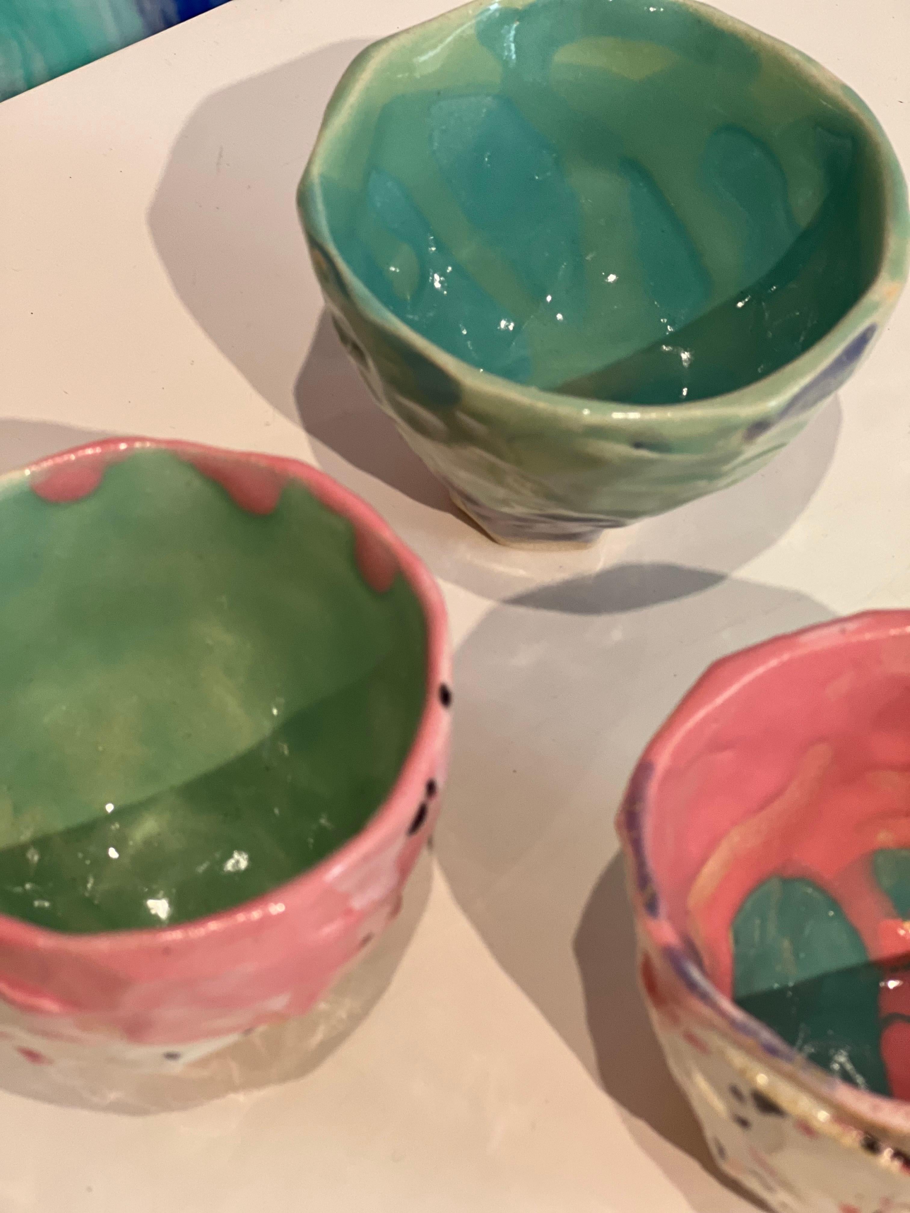 Grès Coupes Espresso japonaise inspirée par l'artiste-design Hania Jneid en vente