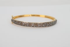 Espresso-Diamant-Armreif aus 14 Karat Gelbgold von Effy