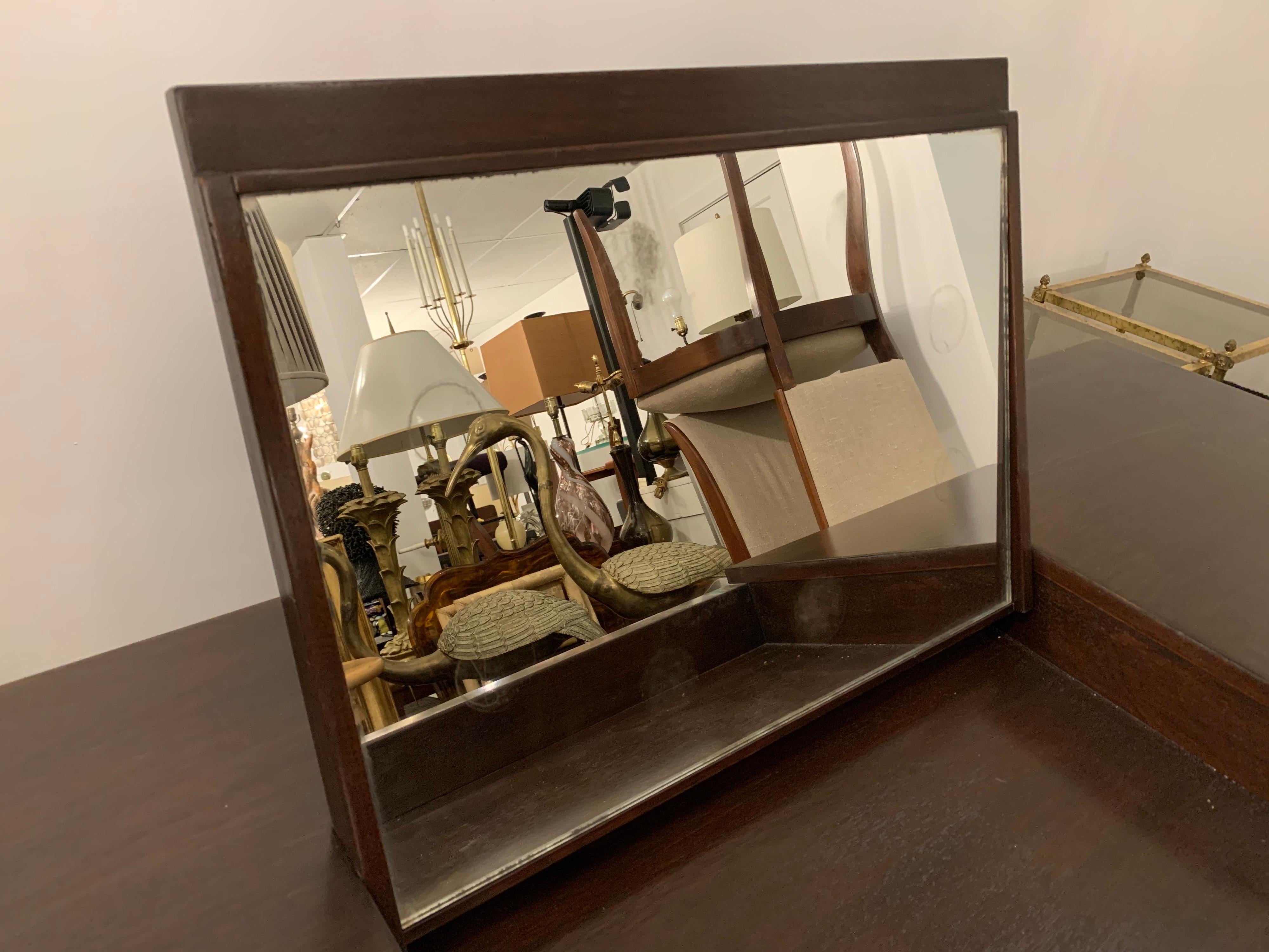 Waschtisch/Schreibtisch im Art-déco-Stil mit Espresso-Finish (Ende des 20. Jahrhunderts) im Angebot