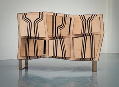 Modern Italian Credenza "Espresso Love" in Maple & Walnut by Ivan Paradisi