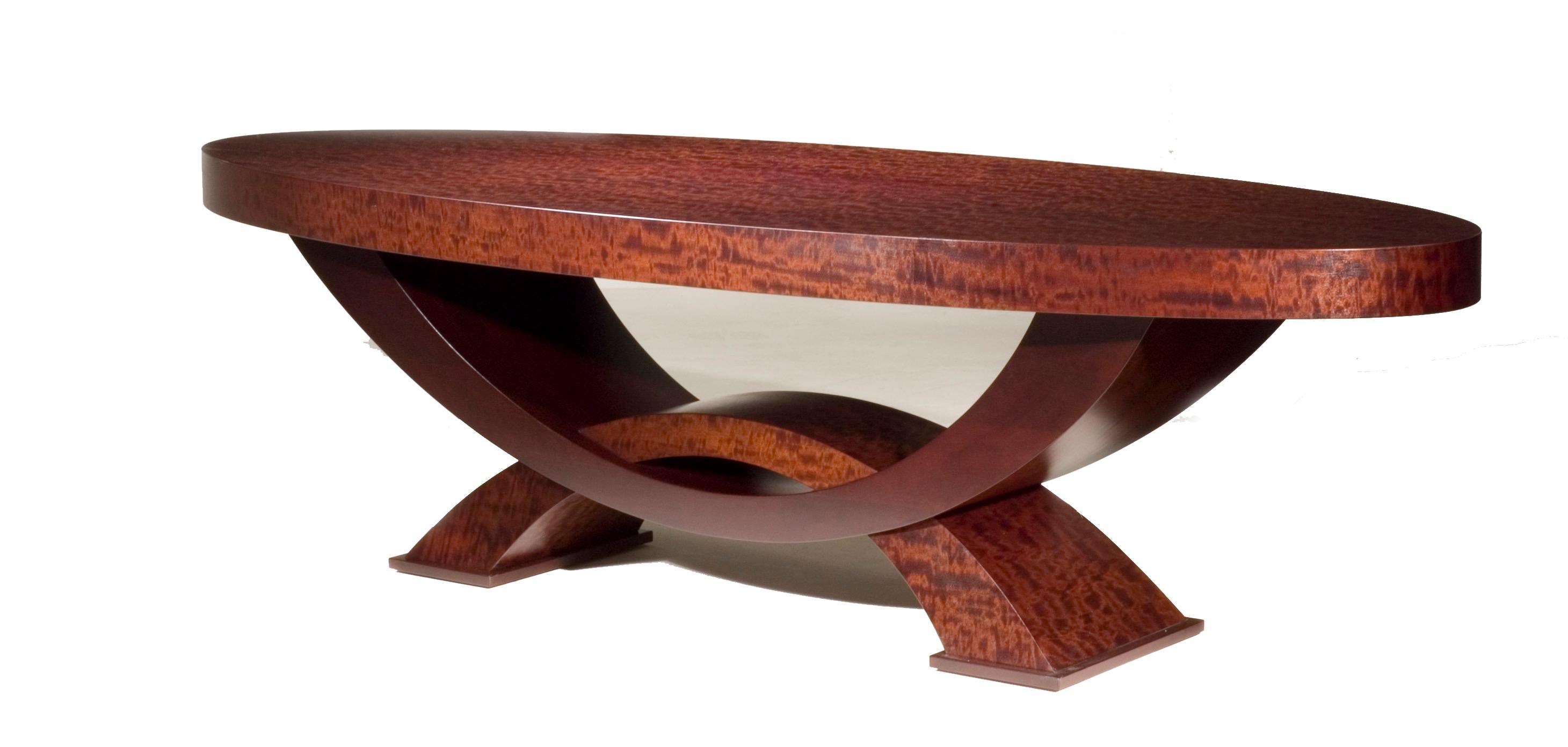American Espresso Momence Coffee Table by Lee Weitzman For Sale
