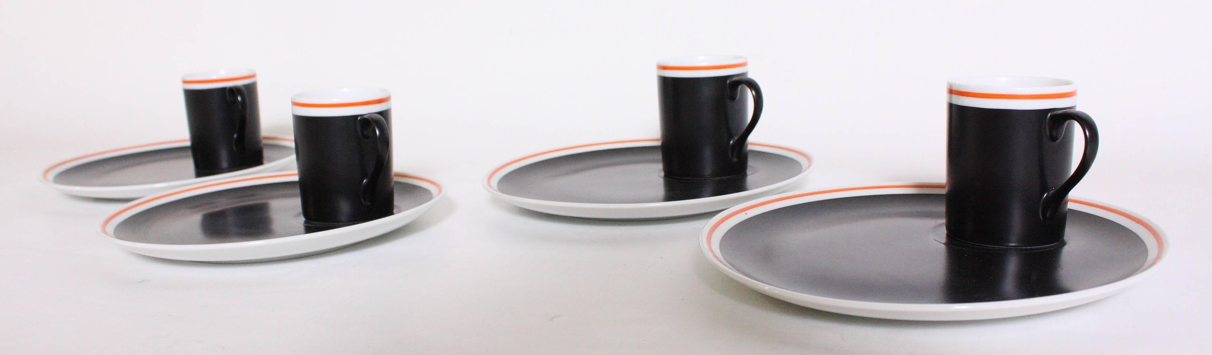 Mid-Century Modern Espresso or Tea Set by Lagardo Tackett For Sale