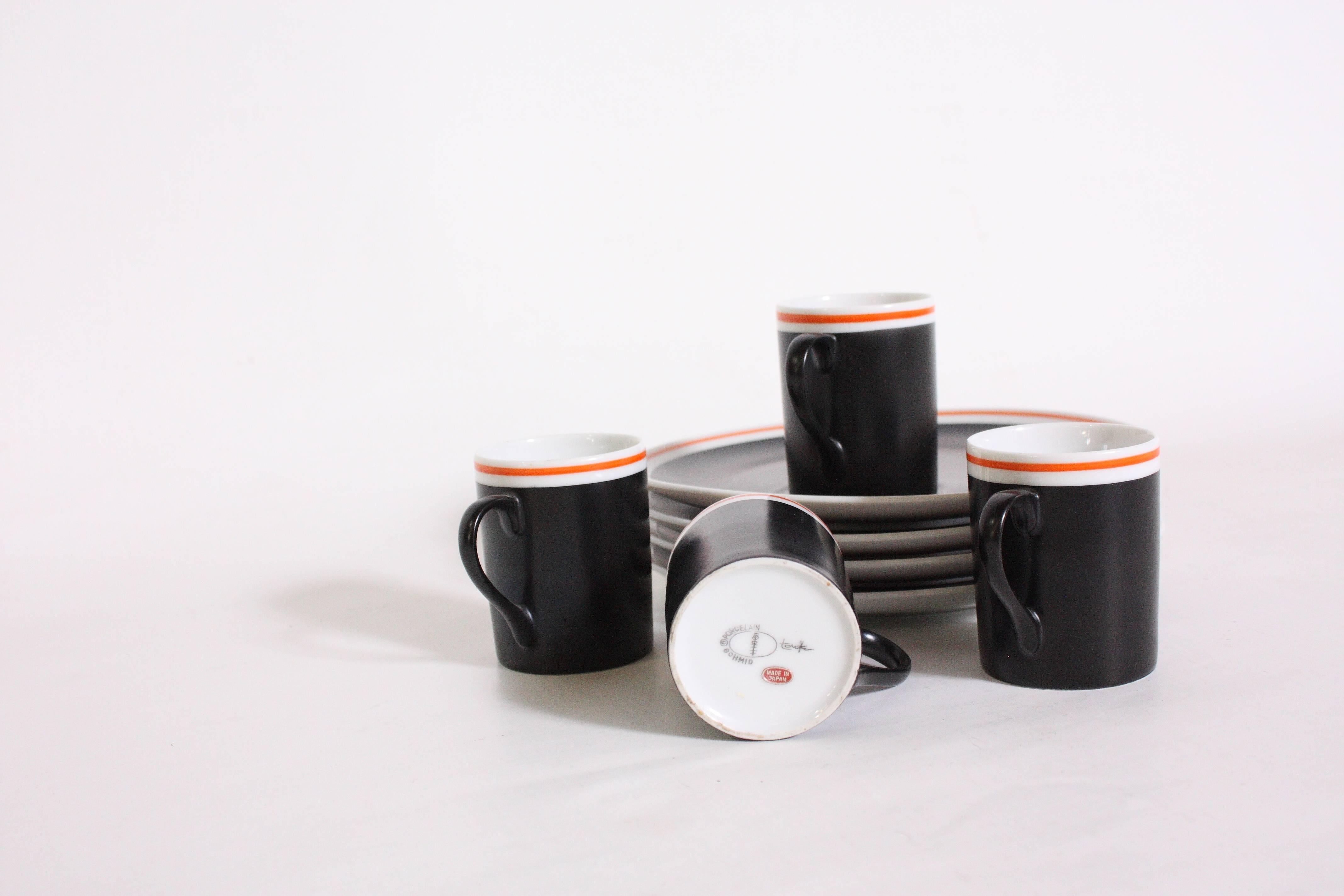 Japanese Espresso or Tea Set by Lagardo Tackett For Sale