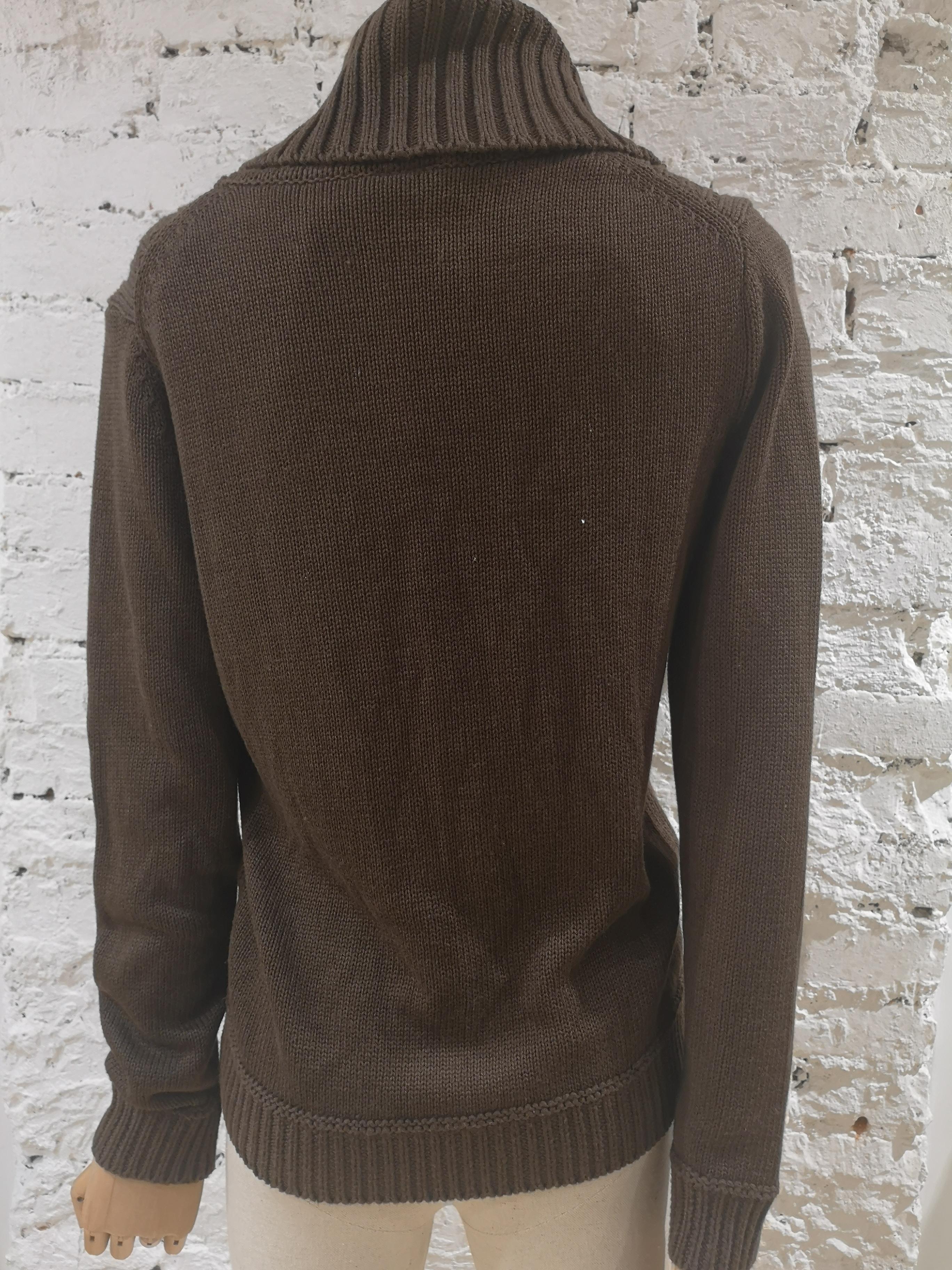 Women's or Men's Esprit brown wool sweater / cardigan For Sale