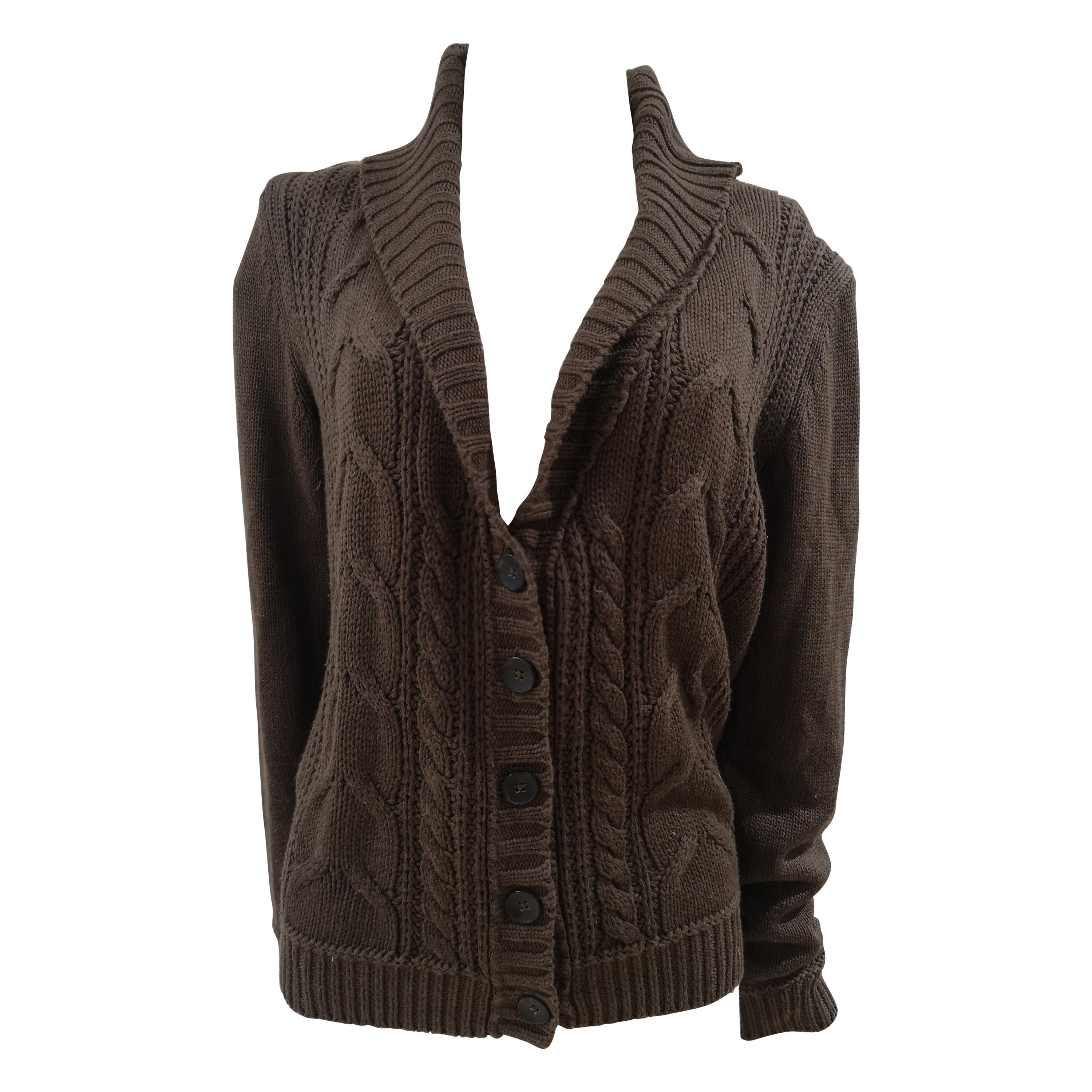 Esprit brown wool sweater / cardigan