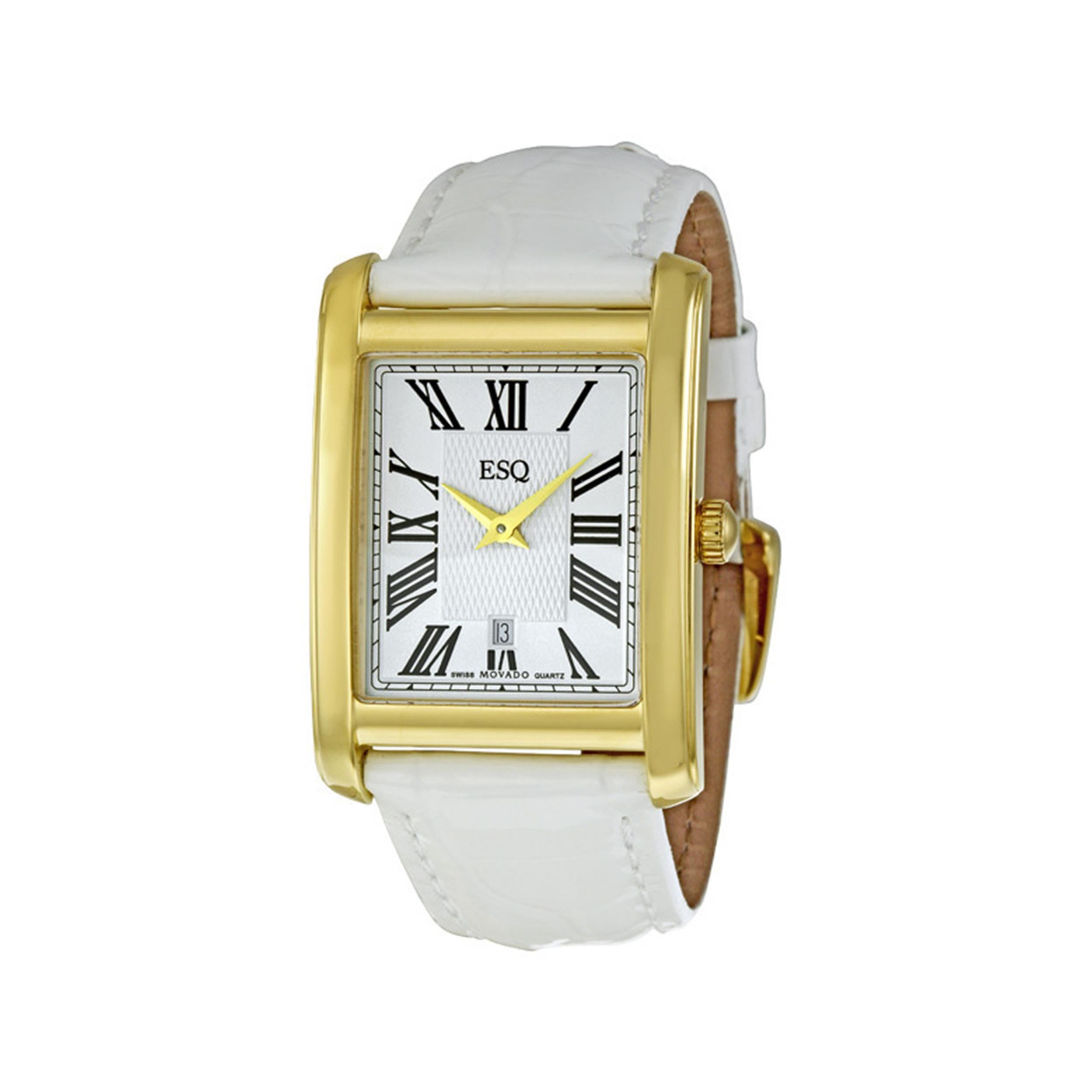 ESQ by Movado Fillmore Silver-Tone Dial Women's Watch 07101382 In Good Condition In New York, NY