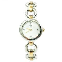 ESQ Movado Crystal MOP Dial Steel Quartz Ladies Watch 07101188