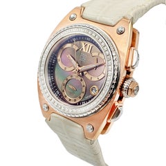 ESQ Movado Fusion Retrograde Gold Tone Steel MOP Dial Ladies Watch 07101300