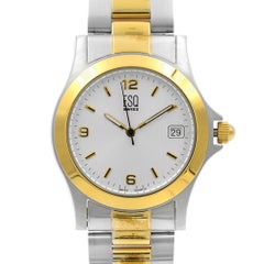 ESQ Movado Men's 7300487 Classic Two-Tone Bracelet Silver Dial Watch