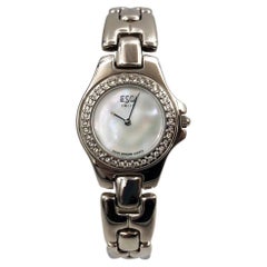 ESQ Movado Stainless Steel White Dial Quartz Ladies Watch 100533A