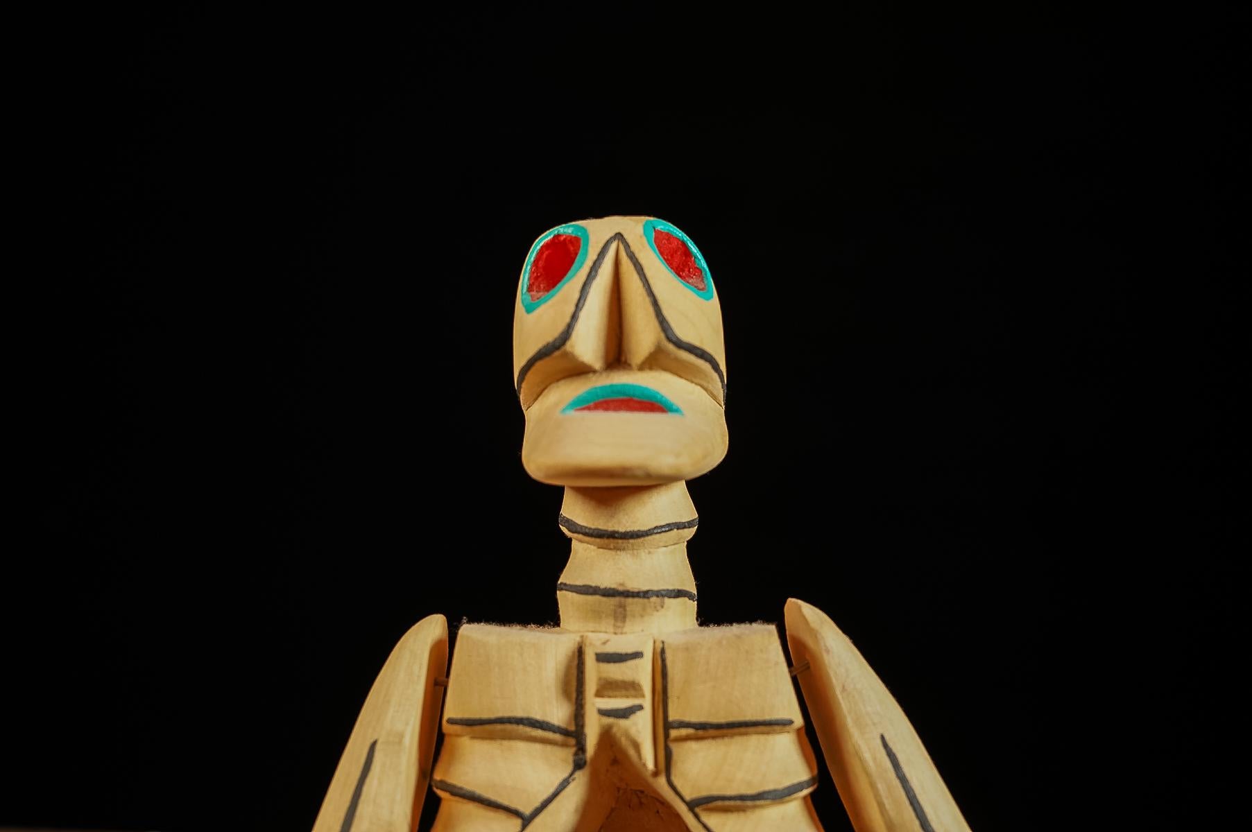 Mexican Esqueleta de Ginecológico  Contemporary Articulated Oaxacan Calaca For Sale