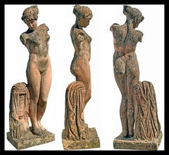 ESQUILINE VENUS COPY IN TERRACOTTA 1:1 STATUE CLEOPATRA 21th Century H. 150cm