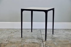 'Esquisse' Parchment and Wrought Iron Side Table by Design Frères