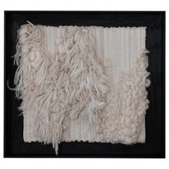 "ESQUISSE" Wool/Linen Textile Wall Artwork by Perrine Rousseau