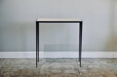 'Esquisse' Wrought Iron and Parchment Console by Design Frères