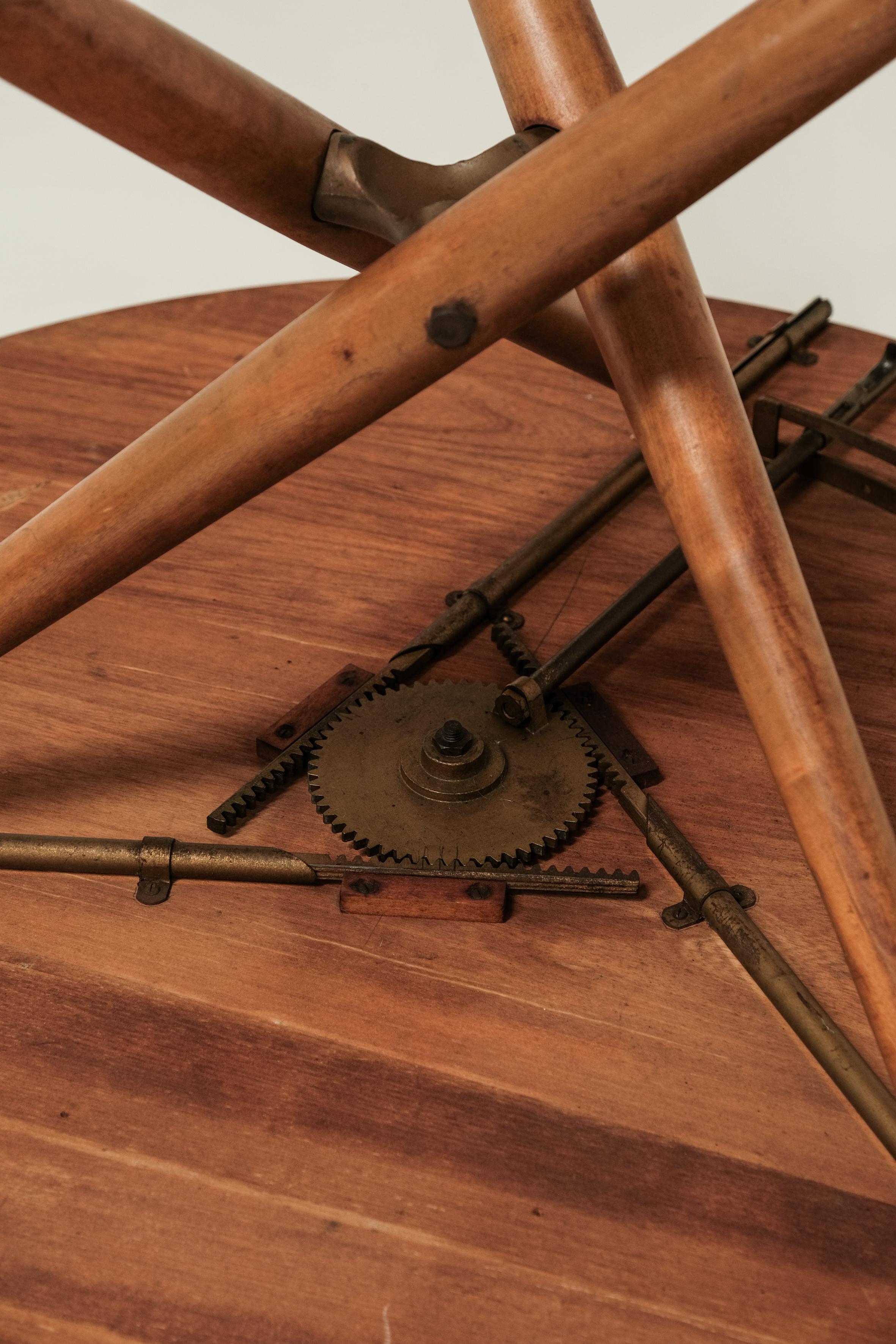 Ess Tee Tisch by Jurg Bally for wohnlife 1950, adjustable height 9