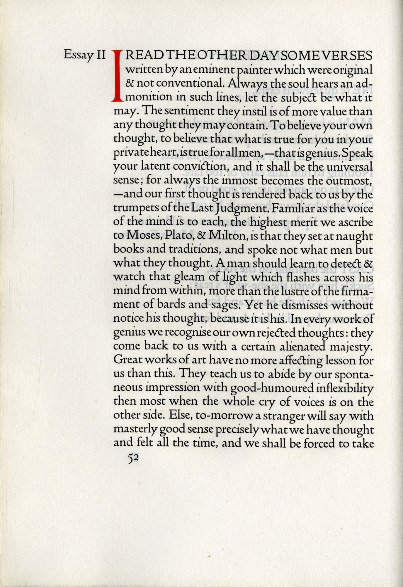 Cuir Essays de Ralph Waldo Emerson, avec préface de Thomas Carlyle en vente