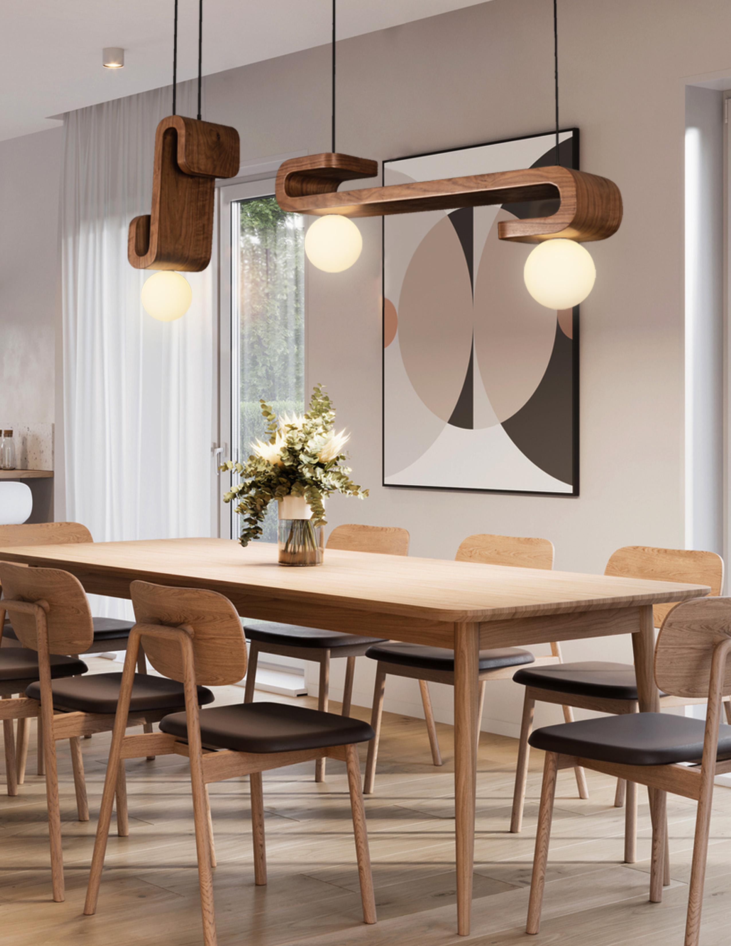 Messicano Lampada a sospensione orizzontale Esse di Saadia Design in vendita