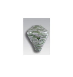 Essence of Form Brushstroke Meadow Green Handcrafted Vase by Onofrio Acone
