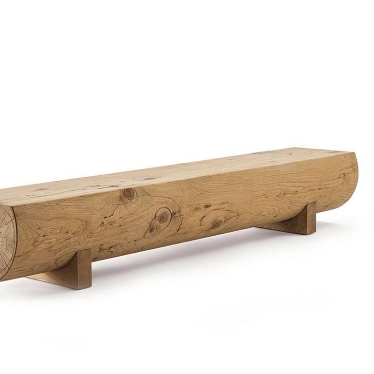 Essential Cedar Bench in Natural Cedar Wood For Sale at 1stDibs