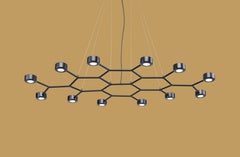Essential Grid-Kronleuchter von Euroluce Lampadari