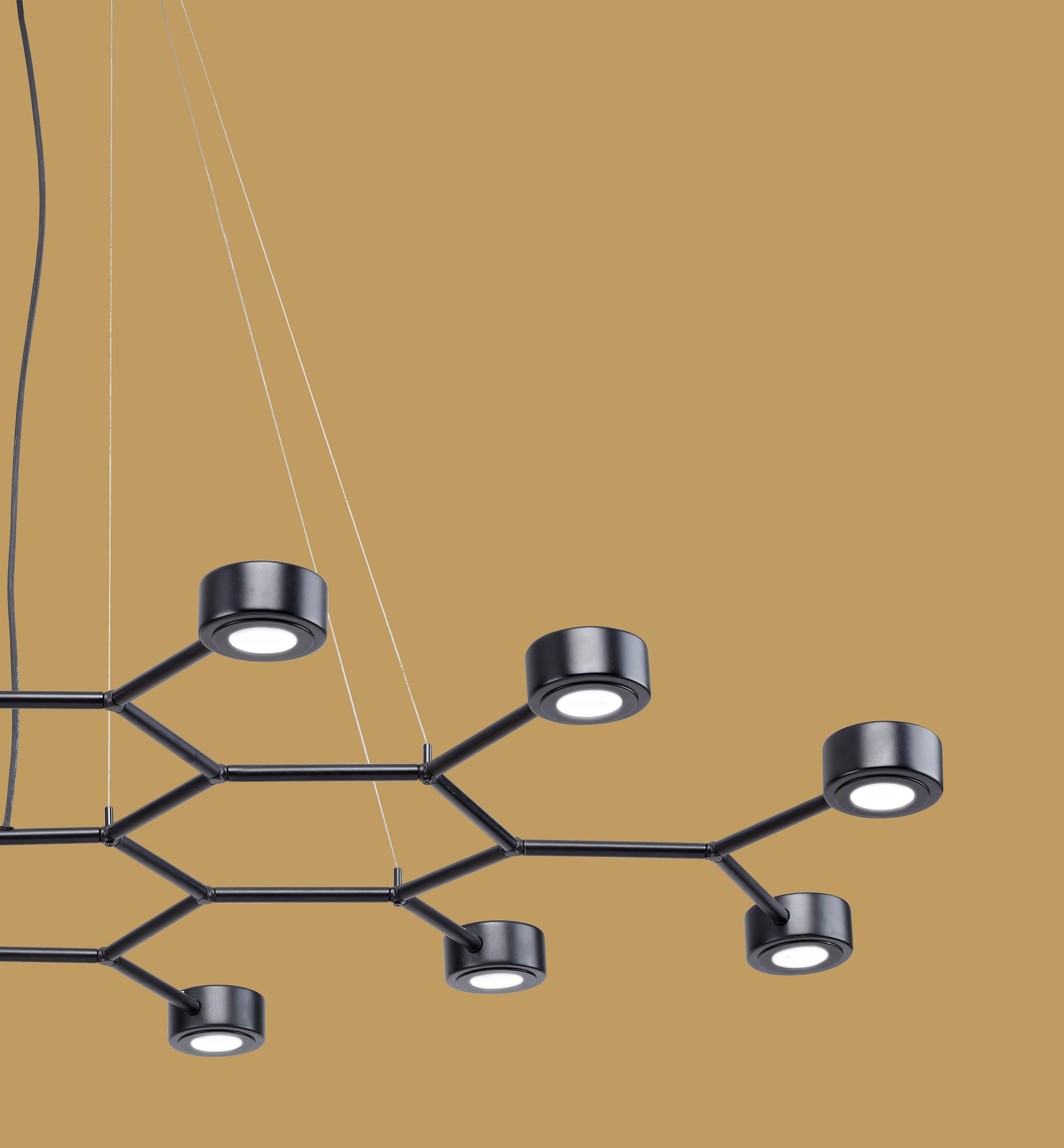 Post-Modern Essential Grid Chandelier by Euroluce Lampadari For Sale