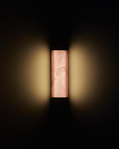 Applique murale italienne essentielle en onyx rose « Technology »