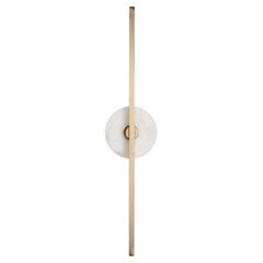 Essential Italian Wall Sconce "Stick" - Brass and Alabaster