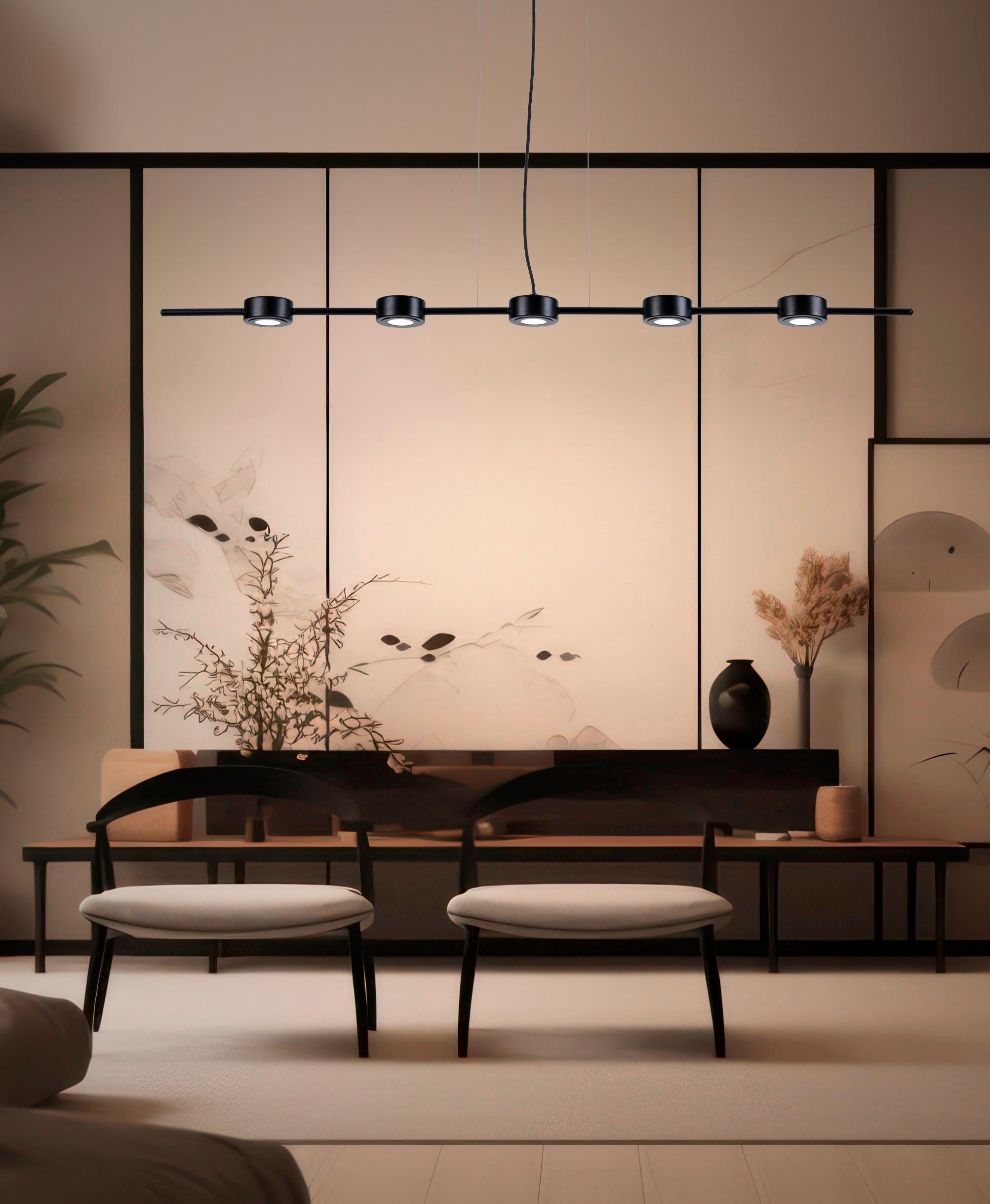 Postmoderno Lampadario lineare Essential di Euroluce Lampadari in vendita