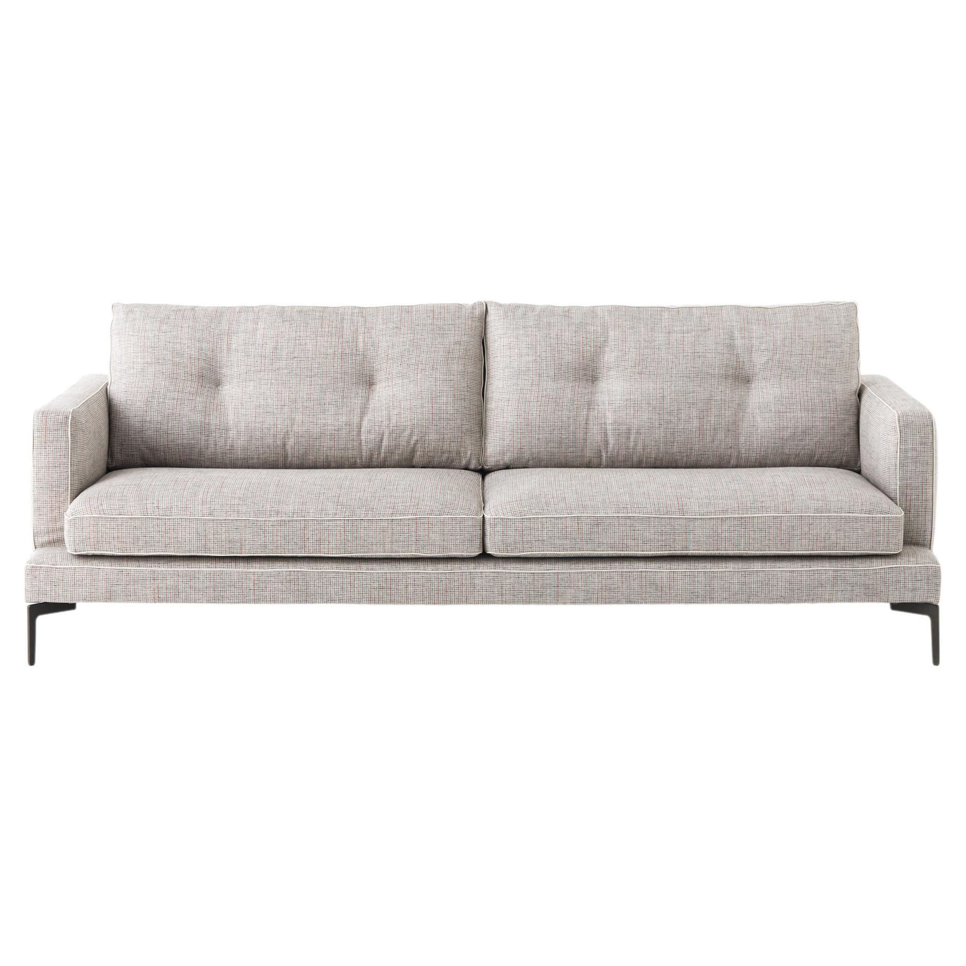 Essentiel 2-Seat 154 Sofa in Vip Beige Upholstery & Grey Legs by Sergio Bicego For Sale
