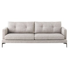 2-Sitzer-Sofa 220 mit Vip-Beige-Polsterung und grauen Beinen von Sergio Bicego