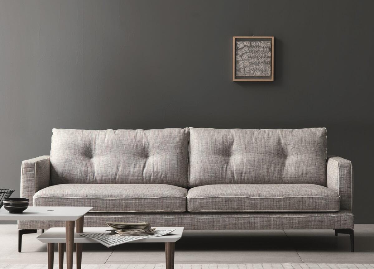 Beigefarbenes Sofa von Essentiel, entworfen von Sergio Bicego, hergestellt in Italien (Moderne) im Angebot