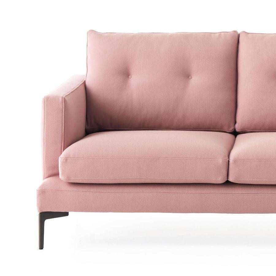 Moderne Canapé Essentiel rose, conçu par Sergio Bicego, fabriqué en Italie en vente