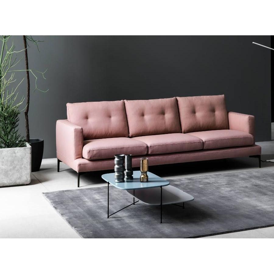 Essentiel-Sofa in Rosa, entworfen von Sergio Bicego, hergestellt in Italien (Italienisch) im Angebot