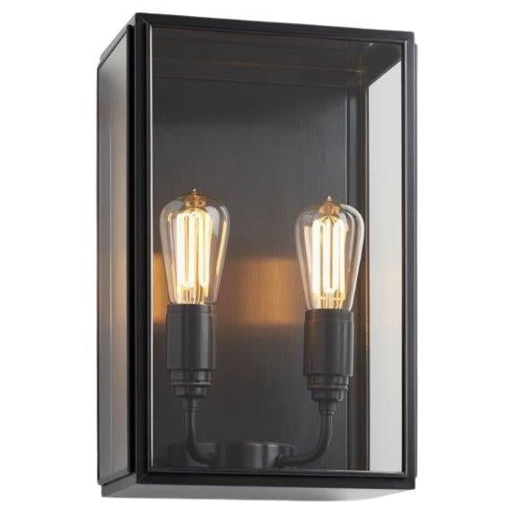 ESSEX CITY dark bronze ribbed glass