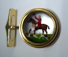 Essex Crystal Fox Hunting Cufflinks