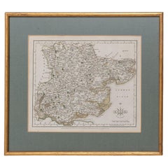 Essex John Cary 1787 Cary's New & Correct English Atlas 40cm 16" long gilt frame