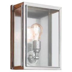 ESSEX SMALL polished nickel plated clear glass