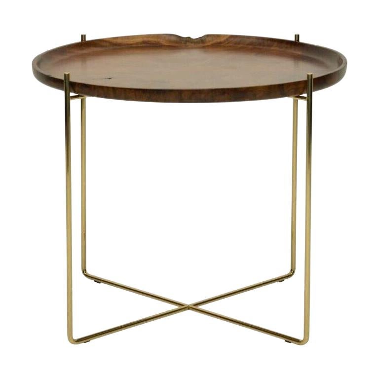 "Essex" Wood and Metal Side Table