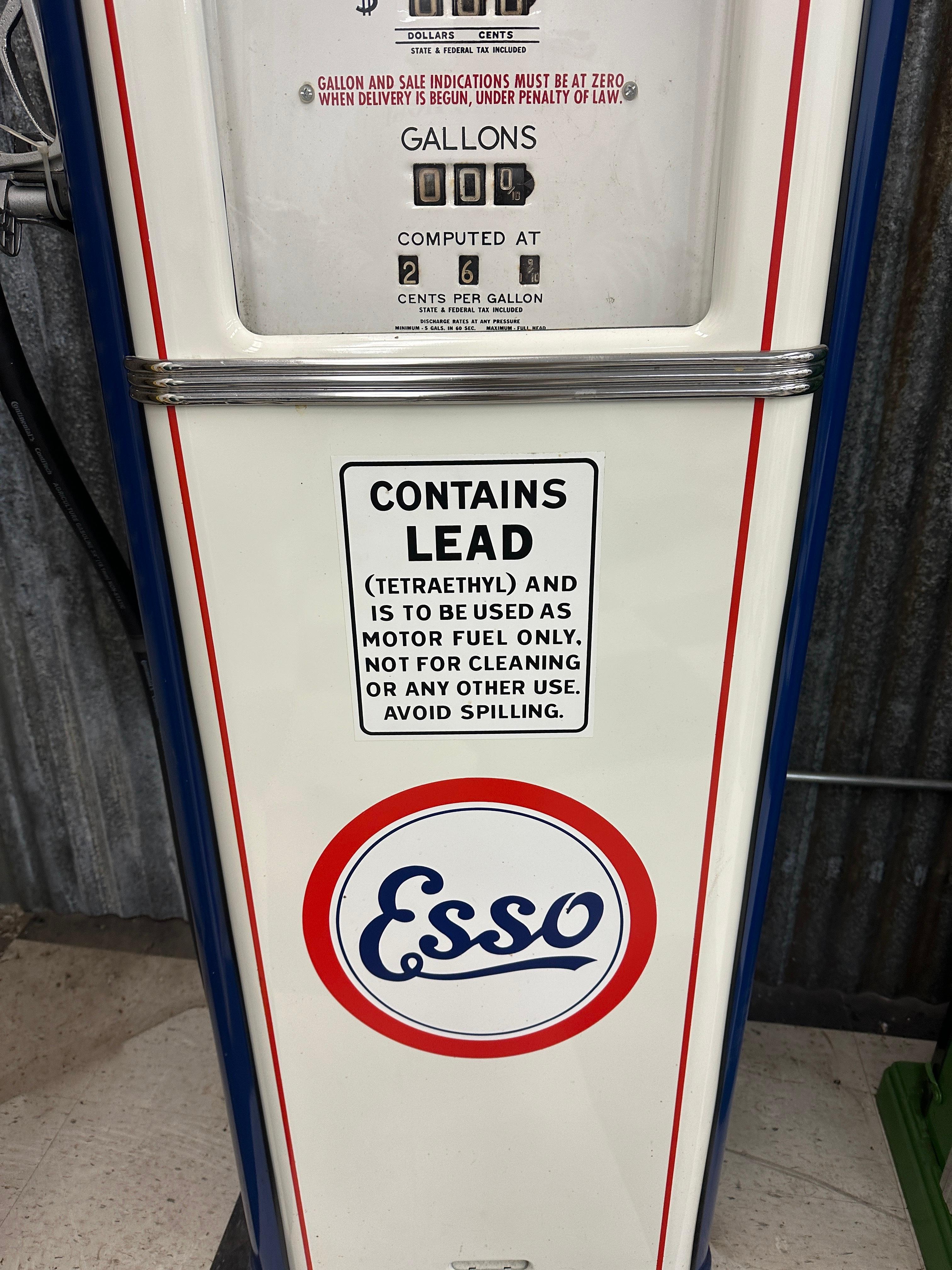 Esso Gas Gilbarco Zapfsäule, Modell 96 (20. Jahrhundert) im Angebot
