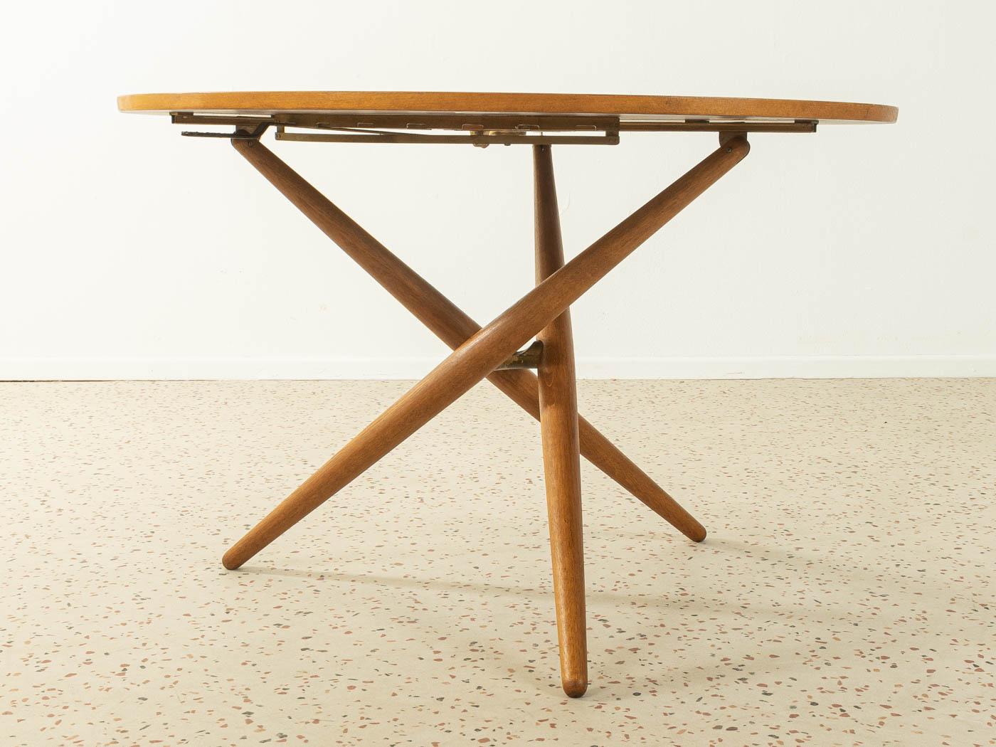 Swiss Dining Table Coffee Table 1950s Jürg Bally Switzerland height-adjustable oak 