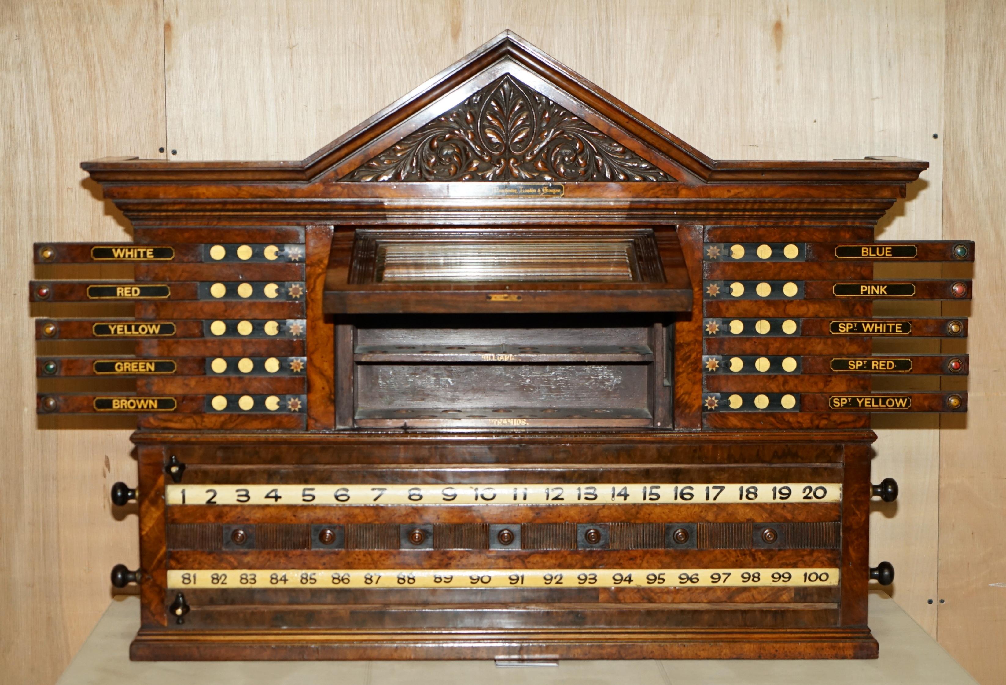 EST 1848 TABLERO DE BUCEO RESTAURADO DE ORME & SON'S BURR WALNUT DE LA MEJOR CALIDAD en venta 4