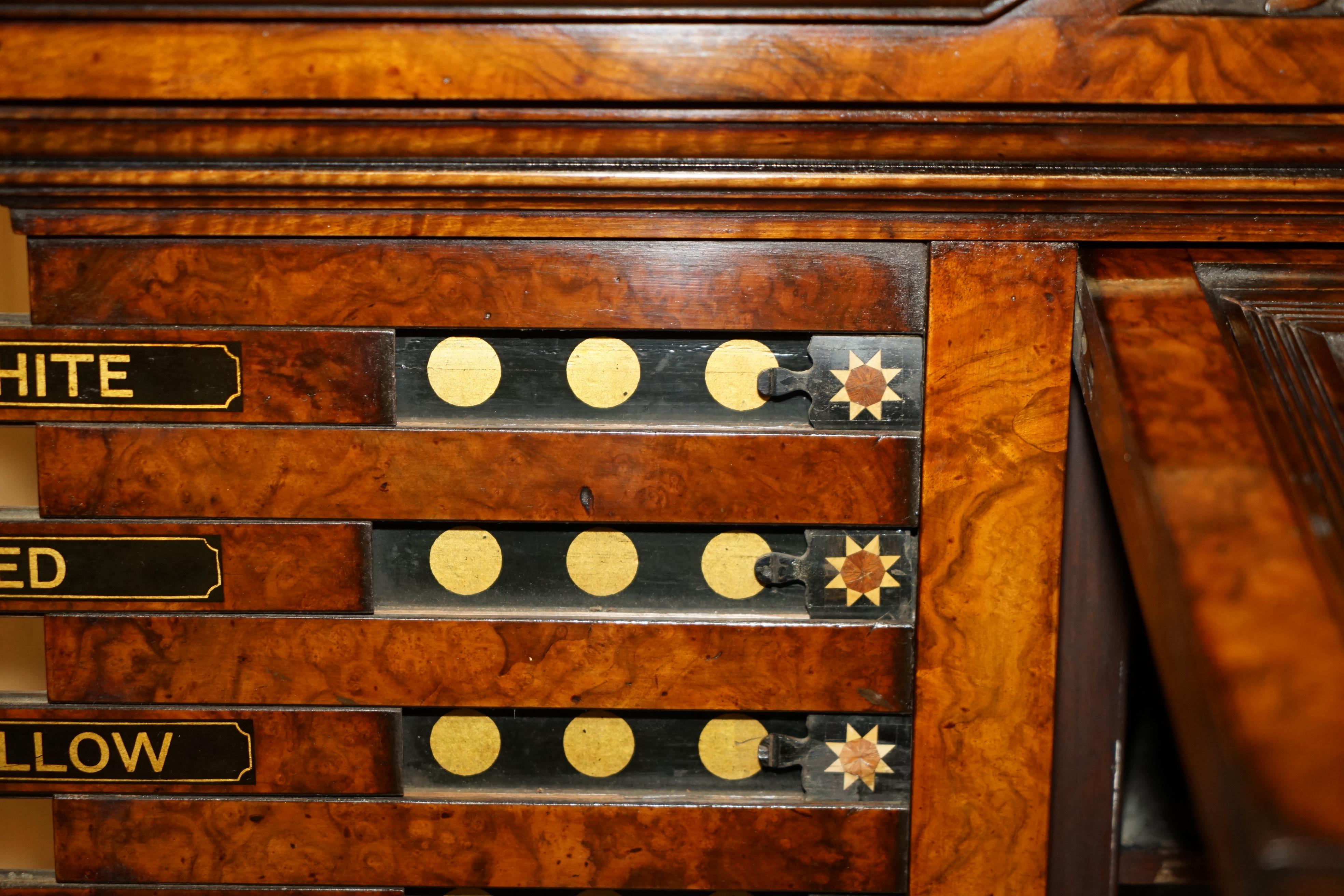 EST 1848 TABLERO DE BUCEO RESTAURADO DE ORME & SON'S BURR WALNUT DE LA MEJOR CALIDAD en venta 6