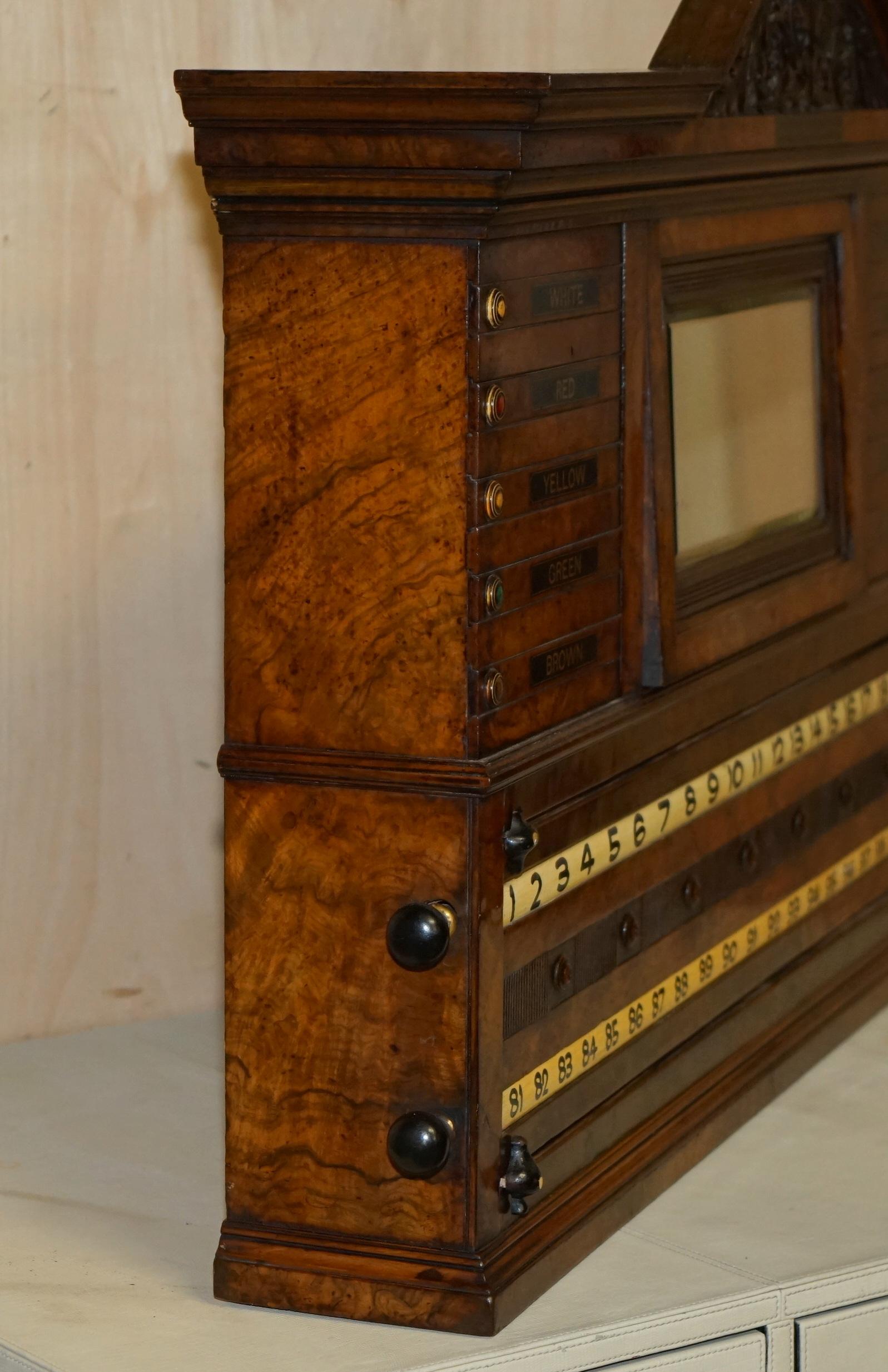EST 1848 TABLERO DE BUCEO RESTAURADO DE ORME & SON'S BURR WALNUT DE LA MEJOR CALIDAD en venta 10
