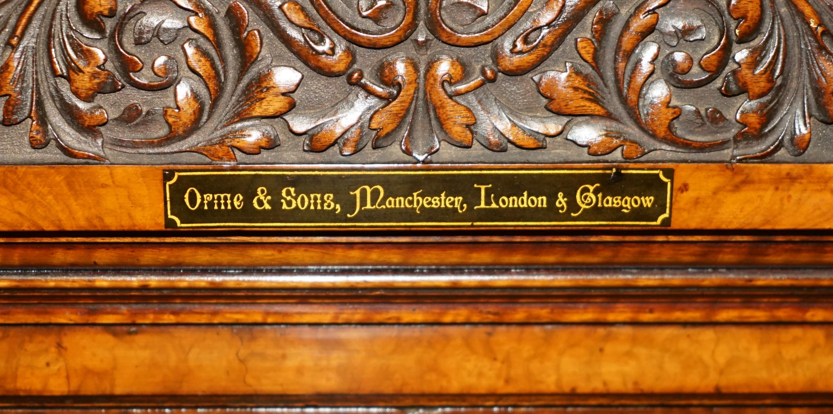 EST 1848 TABLERO DE BUCEO RESTAURADO DE ORME & SON'S BURR WALNUT DE LA MEJOR CALIDAD Inglés en venta