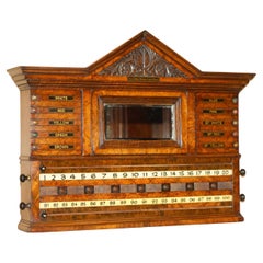 EST 1848 FINEST QUALITY ORME & SON's BURR WALNUT RESTORED SNOOKER SCOREBOARD