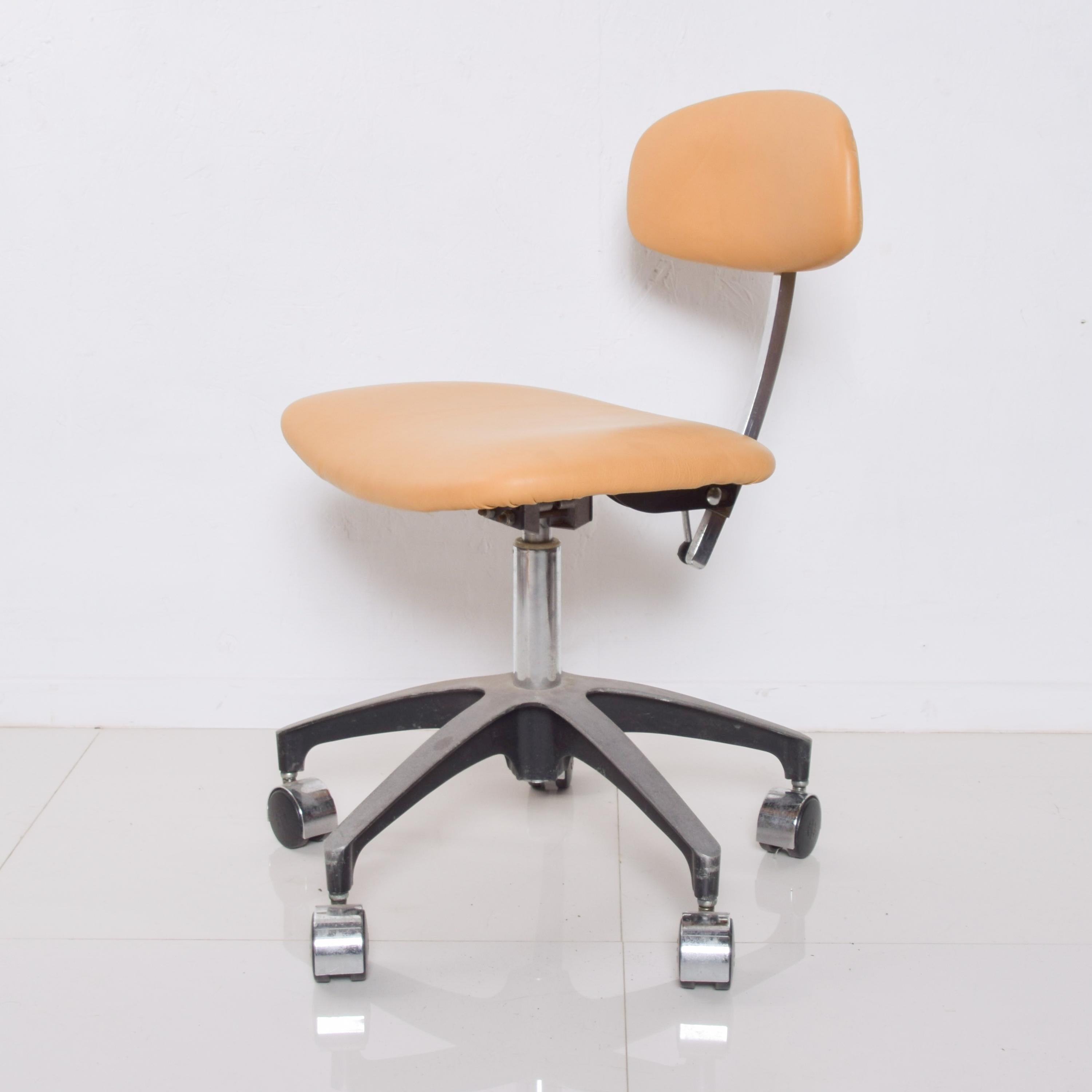 saddle leather office chair