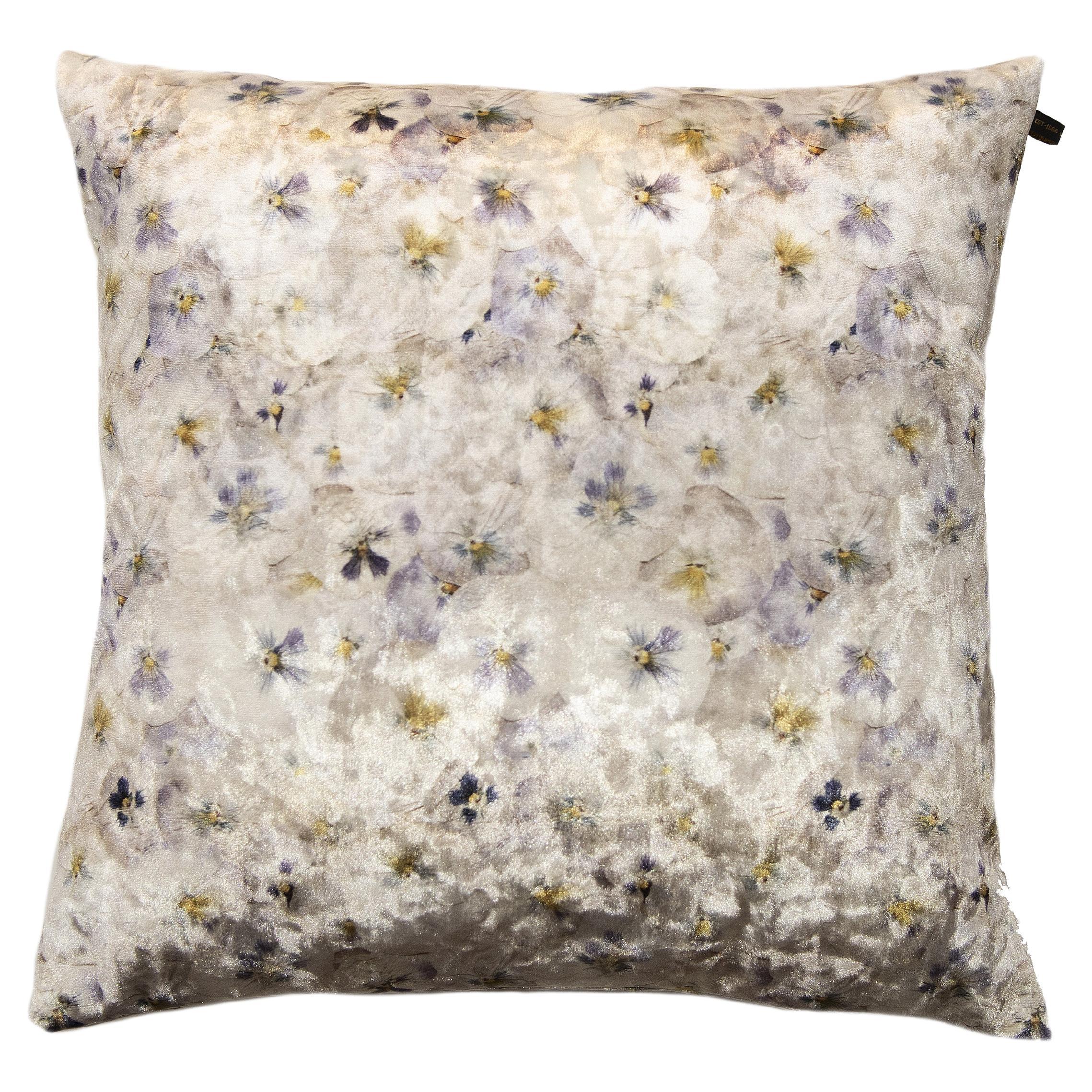 Est1966 White Violets Throwpillow Sleeve For Sale