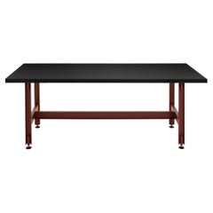 Established & Sons BEAM 300 High Table in Red Feet by Konstantin Grcic