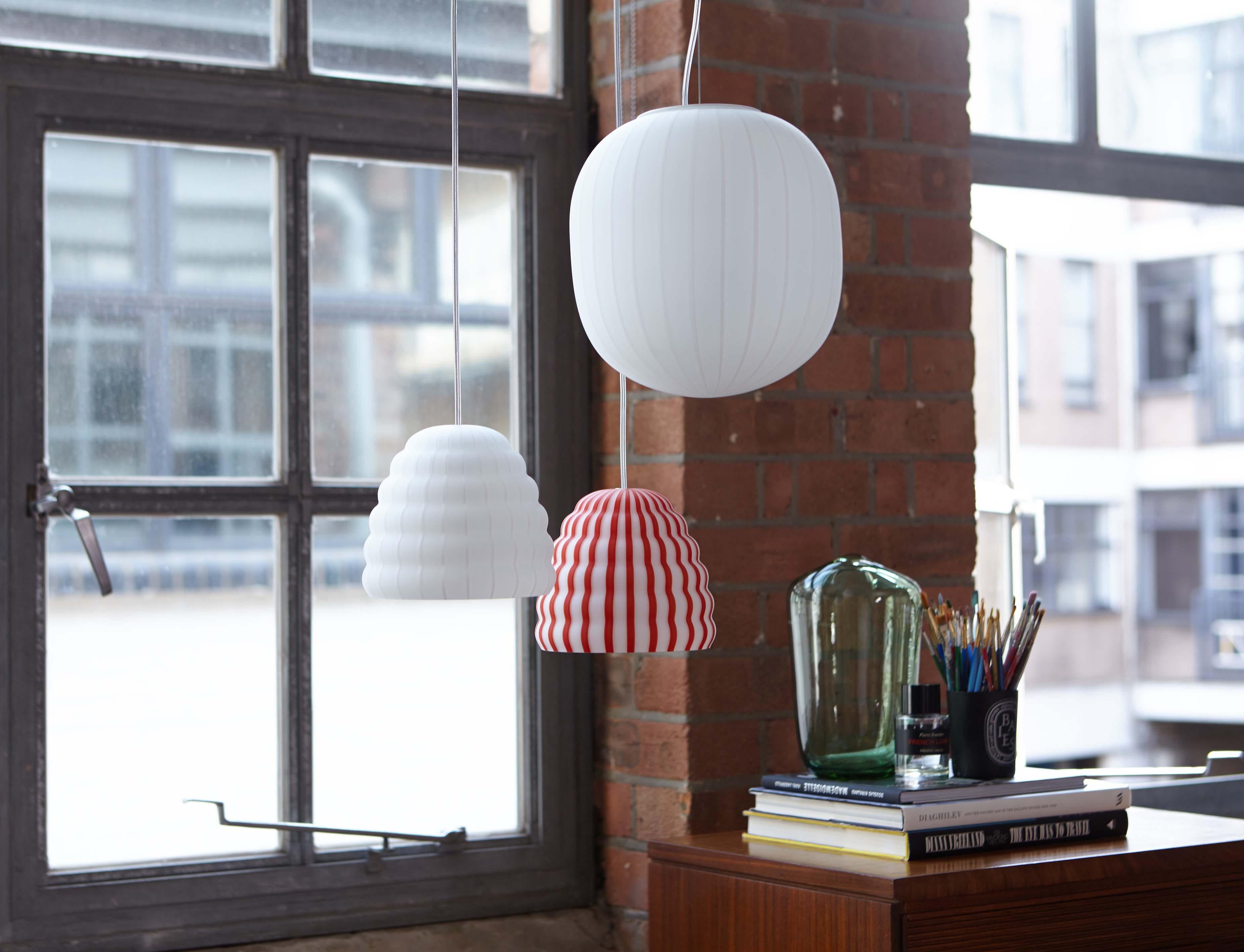 Contemporary Established & Sons S2 Cylinder Filigrana Pendant Light by Sebastian Wrong For Sale